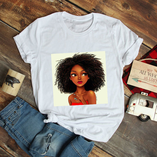 African girl printed shirt