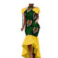 African Ethnic Cotton Batik Dress