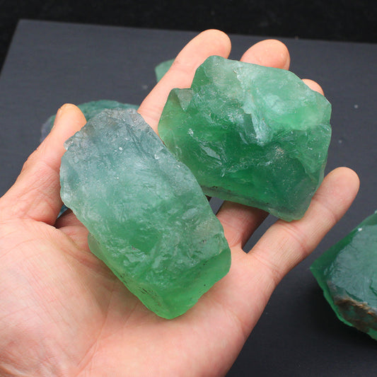 Natural Brazilian Green Fluorite Mineral Crystal Popular Science Natural Crystal Stone