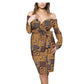 African Ethnic Print Cotton Dress