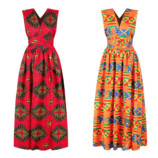 African geometric dress