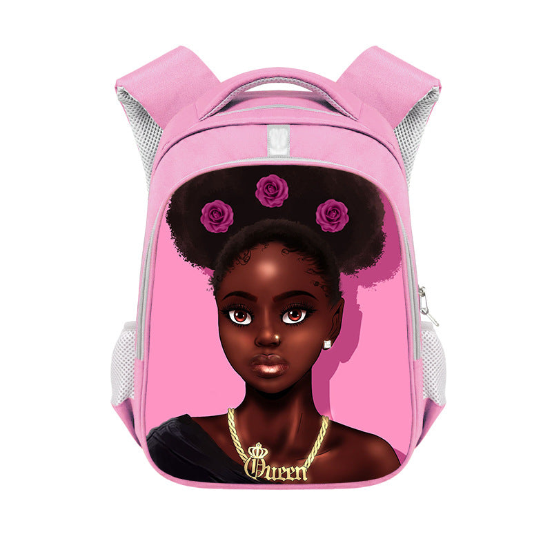 African girl backpack