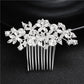 Fashion Wedding Crystal Barrette Pearl Hair Combs Ornament Bridal Hairpins Handmade  Accessories Jewelry For Bride