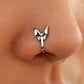 1Pc Crystal Butterfly Fake Nose Ring Non Piercing Clip On Nose Ring Indian Style Nose Cuff Fake Piercing Septum Nariz Jewelry