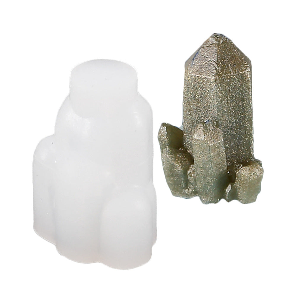 Diy Crystal Cluster Stone Ornament Frosted Silicone Mold